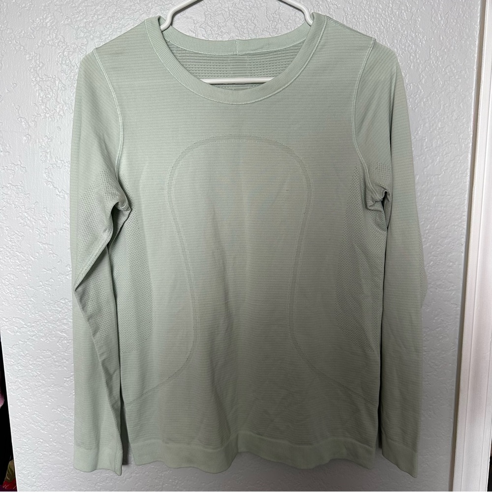 Lululemon Swiftly Breathe Long Sleeve Delicate Mint / Delicate Mint